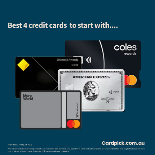 Best 4 credit cards to start with....